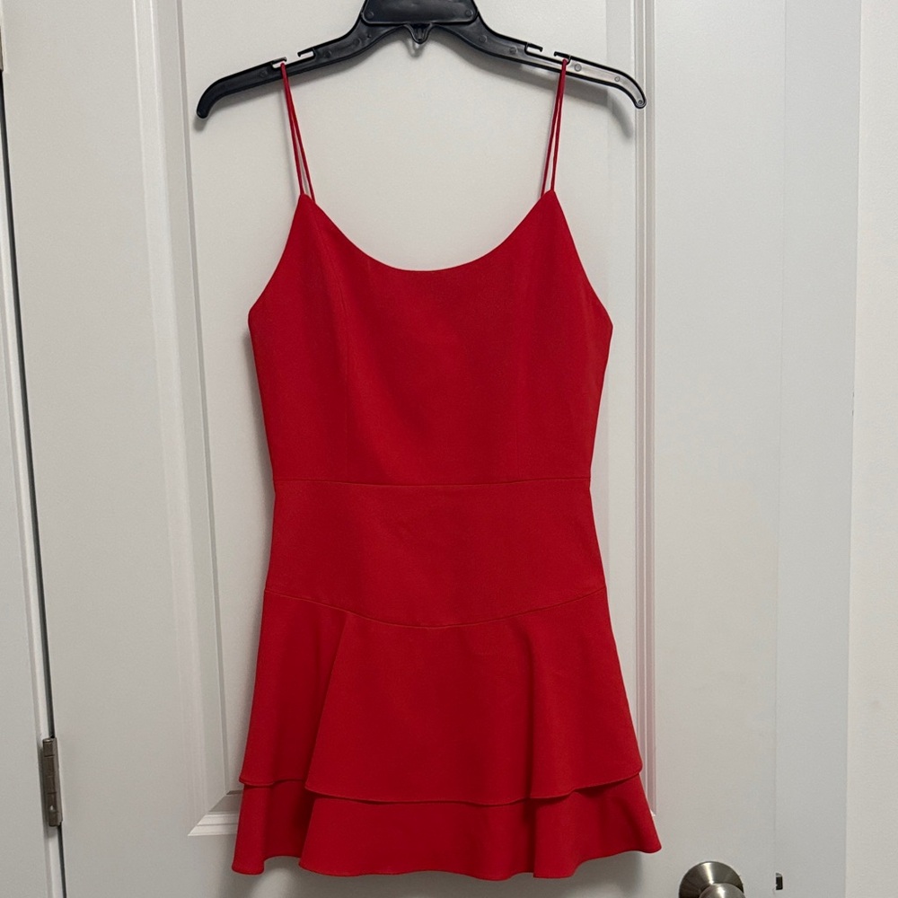 Alice + Olivia Red Mini Dress